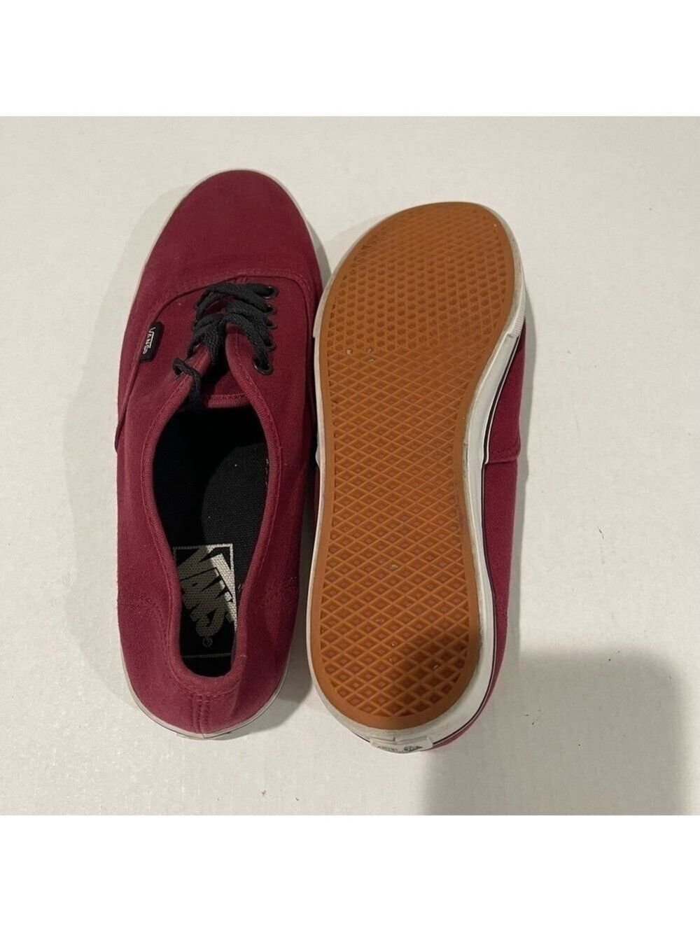 Mens Vans Low Pro Burgundy Shoes Size 7.5 US! - Picture 8 of 9